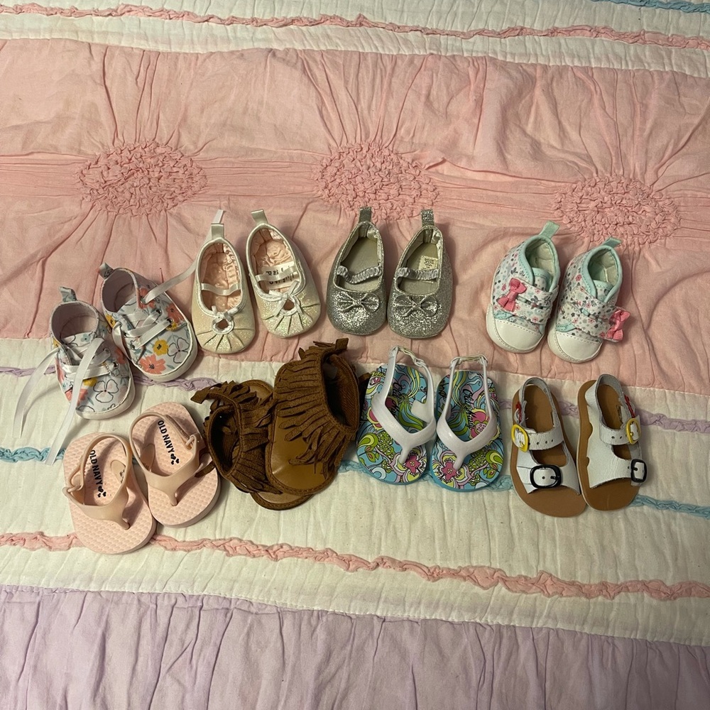Size infant shoes….